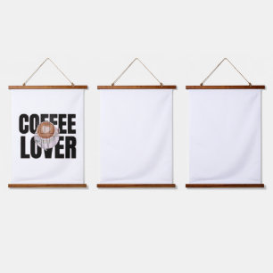Tapisserie Suspendue Amoureux du Café – Accro du Café Matin Désir de Ca