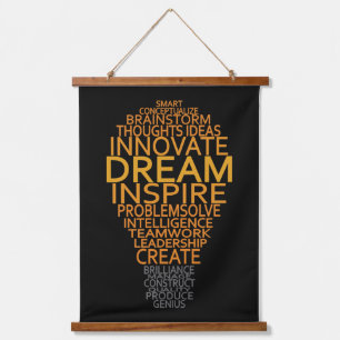 Tapisserie Suspendue Ampoule Inspirationnelle