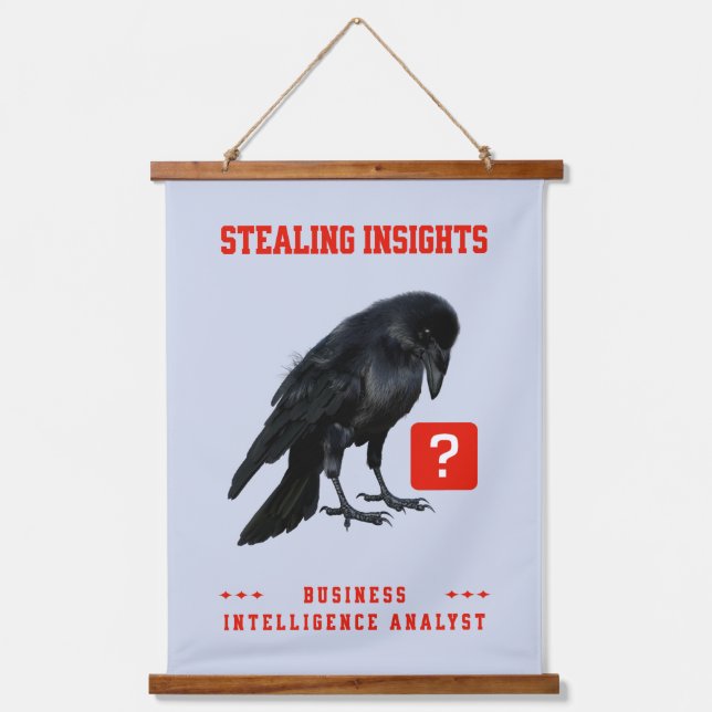 Tapisserie Suspendue Analyste en intelligence d'affaires Crow (Recto)