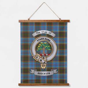 Tapisserie Suspendue Anderson Clan Badge & Tartan