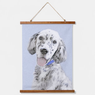 Tapisserie Suspendue Anglais Setter Blue Belton Peinture Chien Art