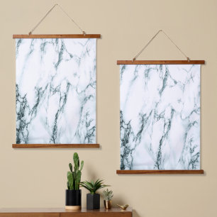 Tapisserie Suspendue Apparence en marbre de veine turquoise foncé