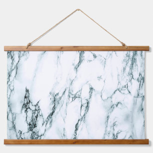 Tapisserie Suspendue Apparence en marbre de veine turquoise foncé