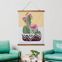 Aquarelle moderne Cactus Garden Art
