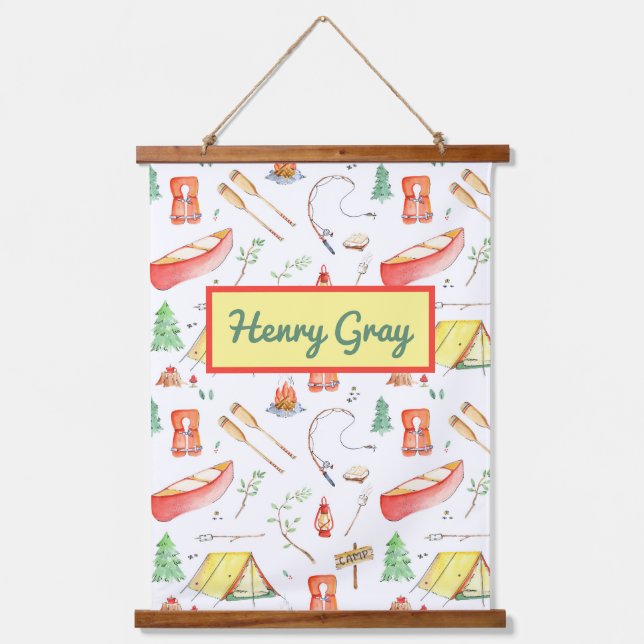 Tapisserie Suspendue Aquarelle Outdoor Adventure (Recto)