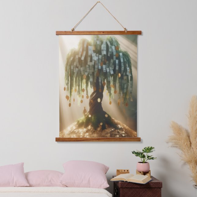 Tapisserie Suspendue Arbre à Argent (Chambre à coucher)