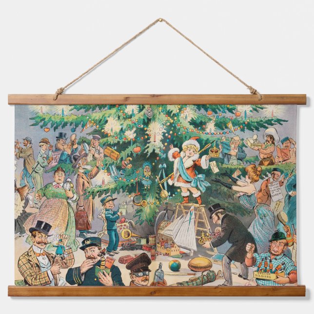 Tapisserie Suspendue Arbre de Noël (1902) (Devant)