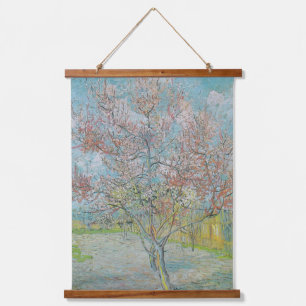 Tapisserie Suspendue Arbre de pêche à fleurs