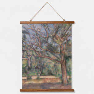 Tapisserie Suspendue Arbres et Route, Paysage Post-Impressionniste