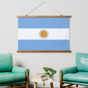 Tapisserie Suspendue Argentine Drapeau national Décor patriotique argen