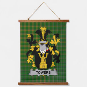 Tapisserie Suspendue Armoiries de la famille Irish Towers Blason