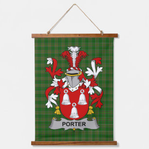 Tapisserie Suspendue Armoiries de la famille Porter irlandais Blason de