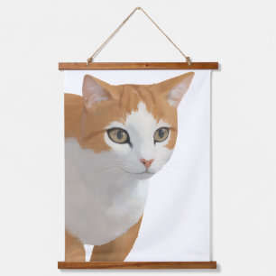 Tapisserie Suspendue Art de chat roux adorable