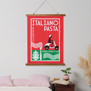 Tapisserie Suspendue Art de la cuisine italienne pour les murs