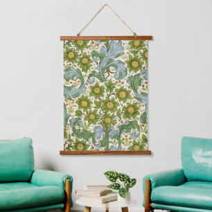 Tapisserie Suspendue Art floral de William Morris Orchard Green