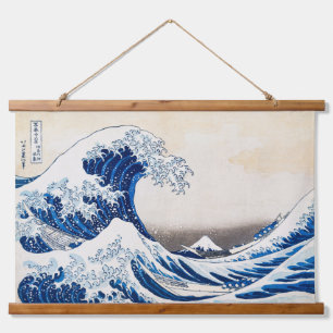 Tapisserie Suspendue Art japonais - Grande Vague - Katsushika Hokusai