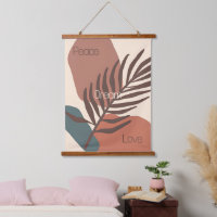 Art minimaliste de feuille de palmier abstrait per
