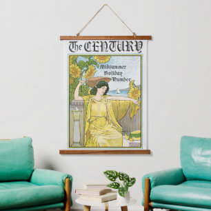 Tapisserie Suspendue Art Nouveau vintage Femme de la Saint-Jean Tournes