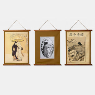 Tapisserie Suspendue "Art Vintage japonais"