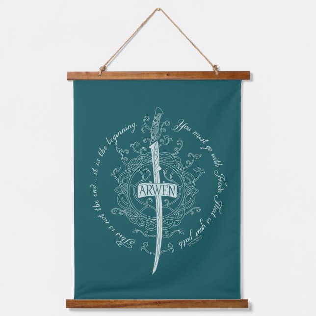 Tapisserie Suspendue ARWEN™ Elven Sword Quote (Recto)