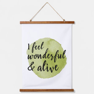 Tapisserie Suspendue auto-amour vibes positives mots pour autosoin