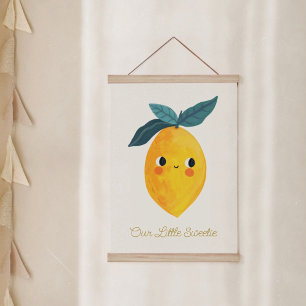 Tapisserie Suspendue Baby Little sweetie Cute Lemon Nourrisary