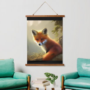 Tapisserie Suspendue Baby Red Fox Wildlife Portrait