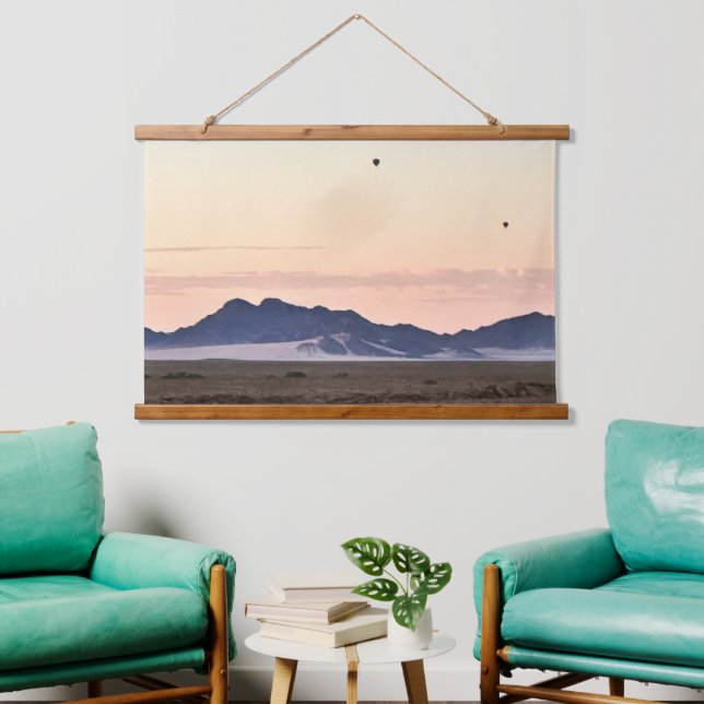 Tapisserie Suspendue Ballons à air chaud sur Sossusvlei (Salon)