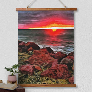 Tapisserie Suspendue Banderas Rocky Sunset 914