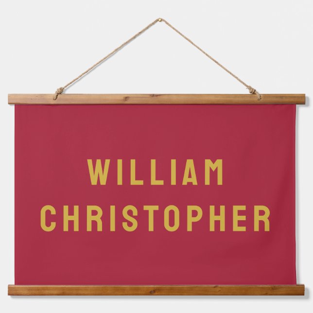 Tapisserie Suspendue Bannière de nom personnalisé Infirmière personnali (Devant)