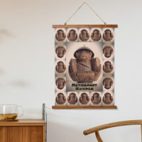 Banque en forme de singe en coco sculpté rétro kit