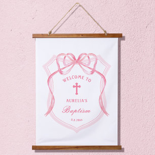 Tapisserie Suspendue Baptême de la crête rose