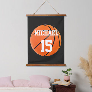 Tapisserie Suspendue Basket-ball Votre nom