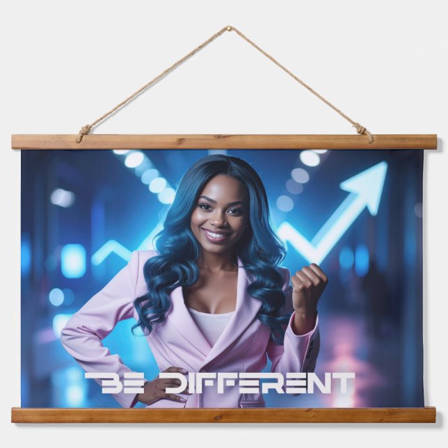 TAPISSERIE SUSPENDUE BE DIFFERENT (Devant)