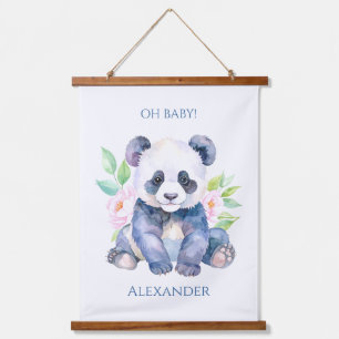 Tapisserie Suspendue Bébé Panda personnalisé