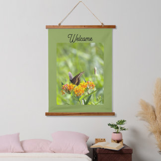 Tapisserie Suspendue Bienvenue Papillon