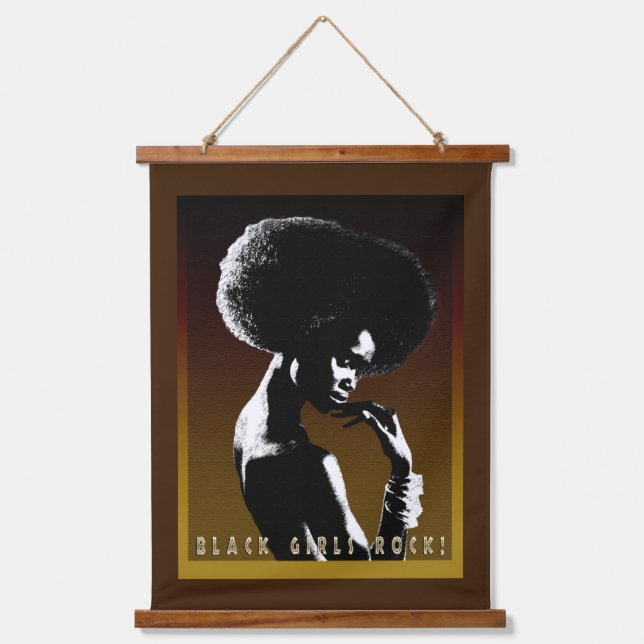 Tapisserie Suspendue Black Girls Rock — Empowerment  (Recto)