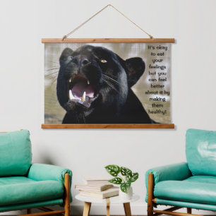 Tapisserie Suspendue Black Panther manger humour