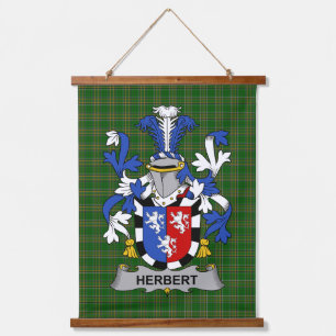 Tapisserie Suspendue Blason de famille Herbert irlandais Crête de famil