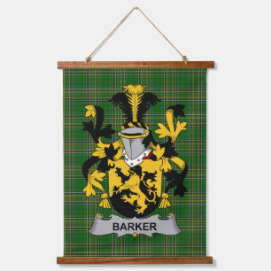 Tapisserie Suspendue Blason de la famille Barker irlandais