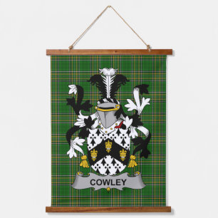 Tapisserie Suspendue Blason de la famille Cowley ou Cooley d'Irlande