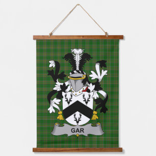 Tapisserie Suspendue Blason de la famille Gar ou Garr irlandais Crête d