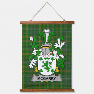 Tapisserie Suspendue Blason de la famille McGarry ou Garry Crest