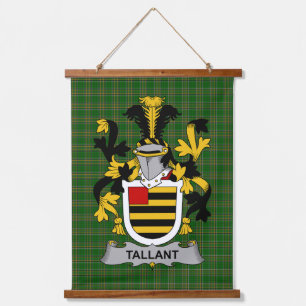 Tapisserie Suspendue Blason de la famille Tallant ou Tallon d'Irlande C