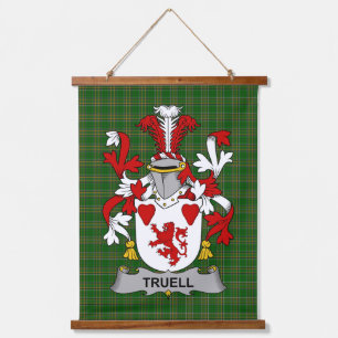 Tapisserie Suspendue Blason de la famille Truell d'Irlande