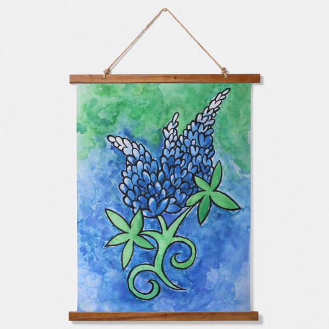 Tapisserie Suspendue Bluebonnets du Texas (Recto)