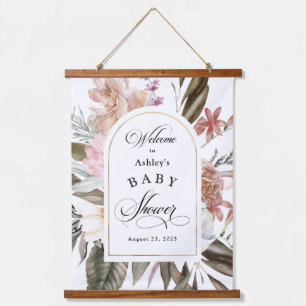 Tapisserie Suspendue Boho Imaginaire aquarelle Baby shower floral