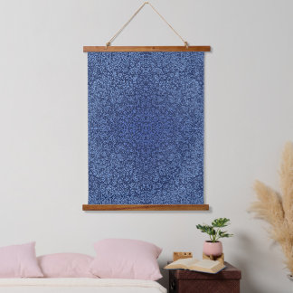 Tapisserie Suspendue Botanical Pattern in Blue 2