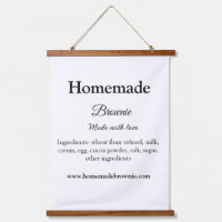Brownie maison fait avec amour ajouter texte site