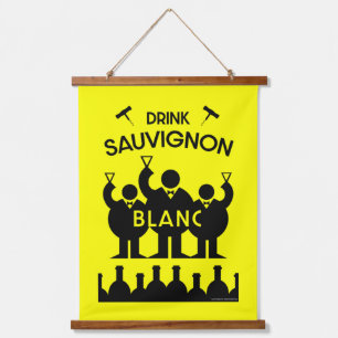 Tapisserie Suspendue Buveur de vin de Sauvignon Blanc  